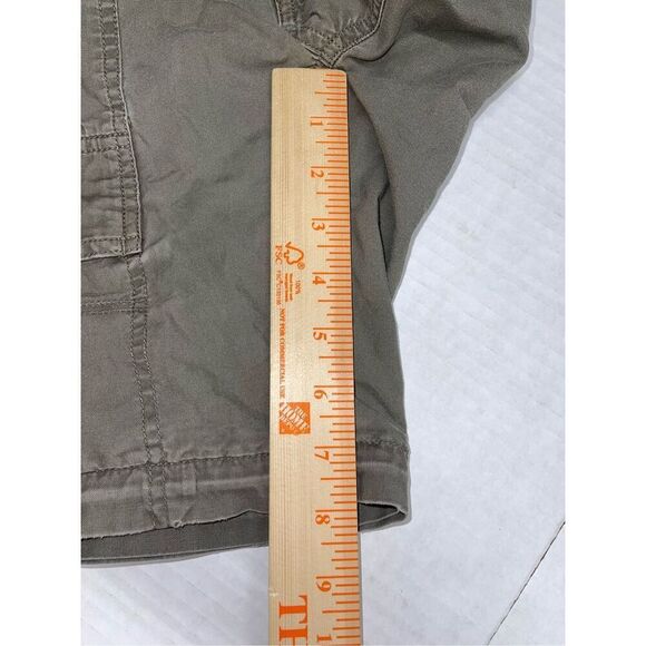 Columbia Shorts Mens 30 Brown Olive green‎ Canvas Cargo Omni-Shade Hiking A19 - Picture 6 of 7